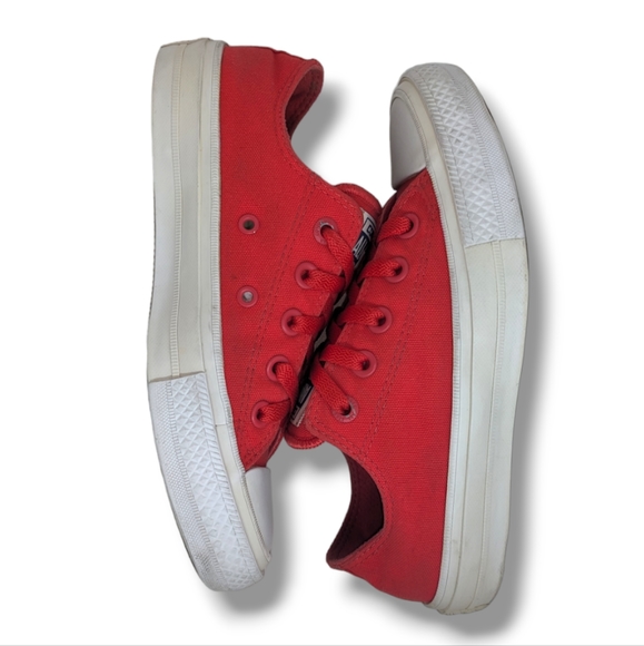 Converse | Orange Canvas Lunarlon All Star Lace Up Sneakers Women's Size 5.5 - Picture 4 of 7